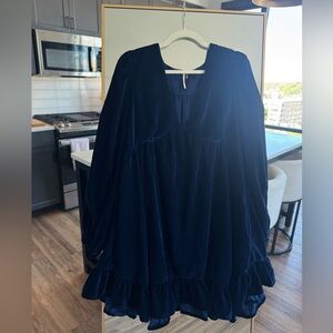 Free People Velvet Babydoll Dress